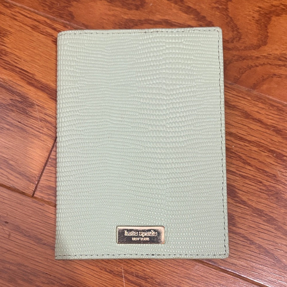 Kate Spade Mint Textured Passport Cover